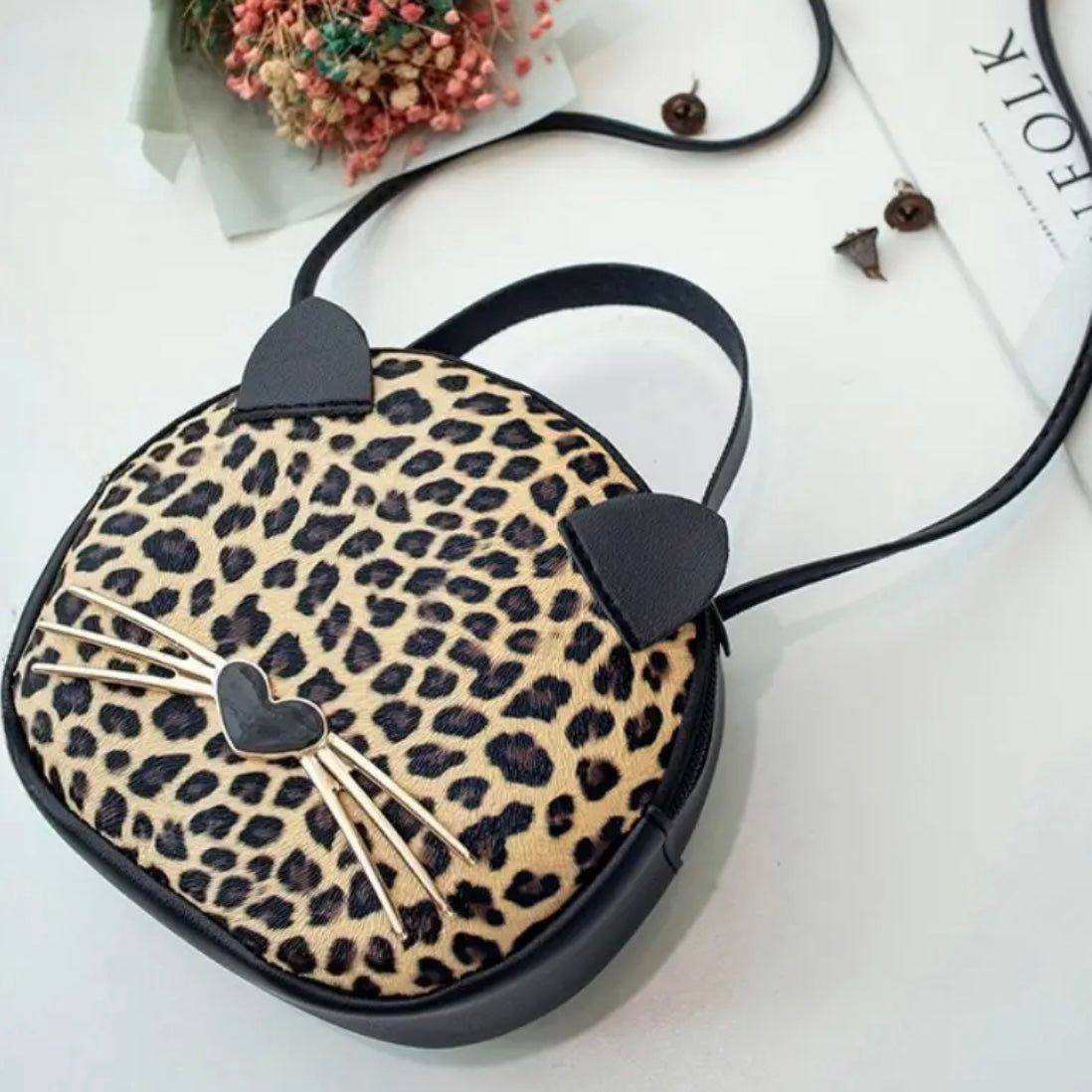Womens Cat Crossbody Bag