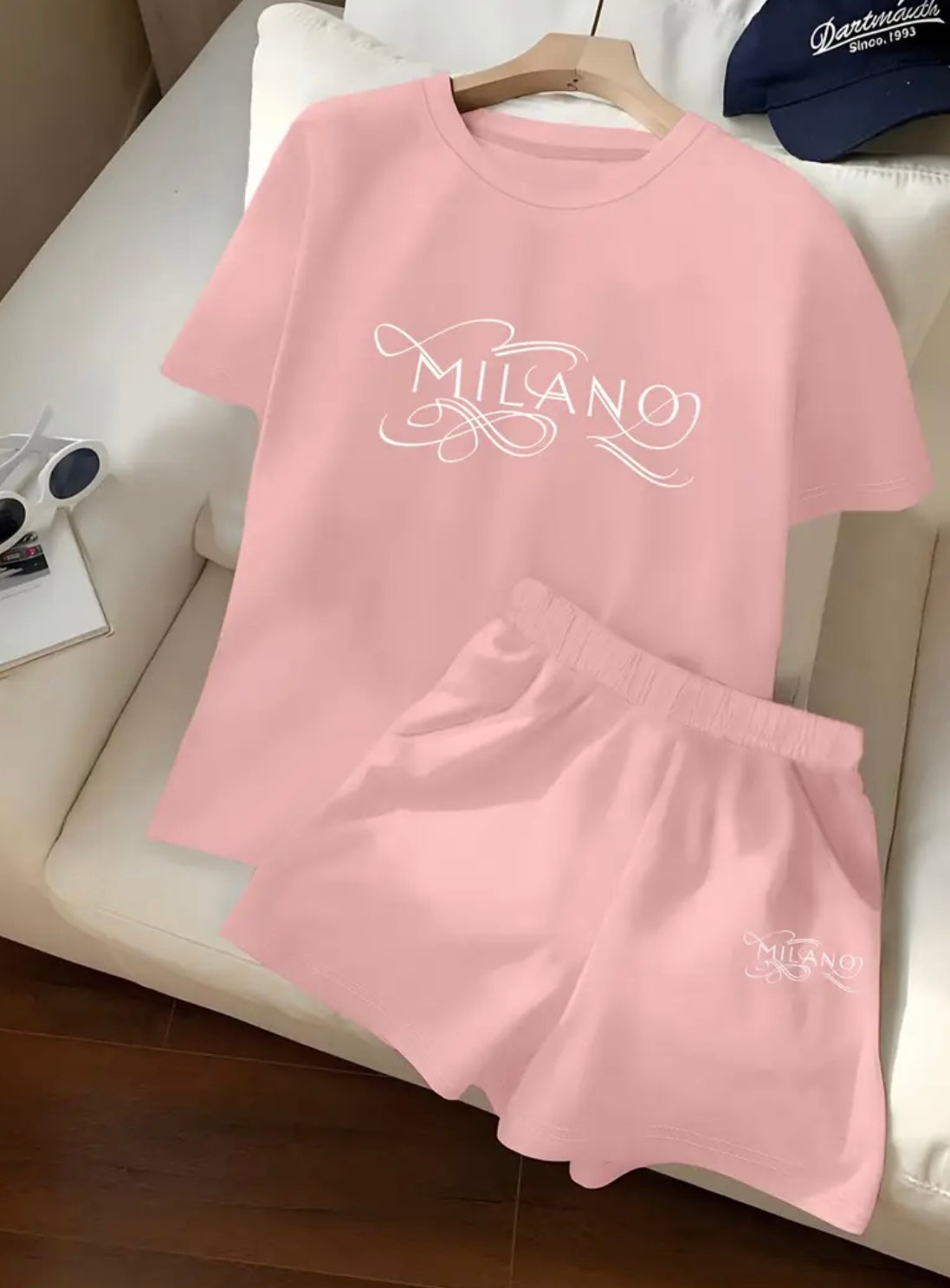 Womens Curve Milano Shorts & T-Shirt