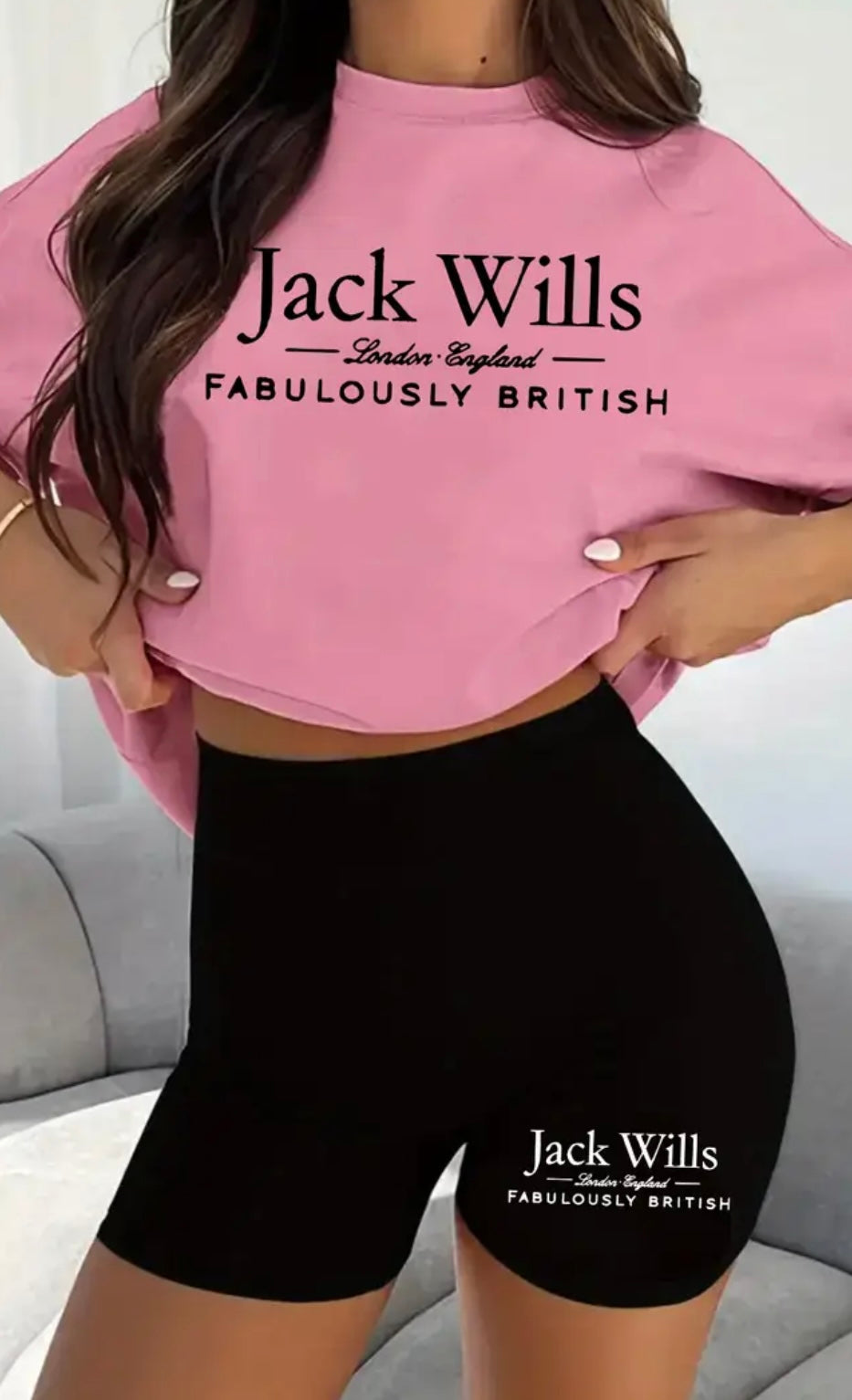 Womens Curve Jack Wills Shorts & T-Shirt