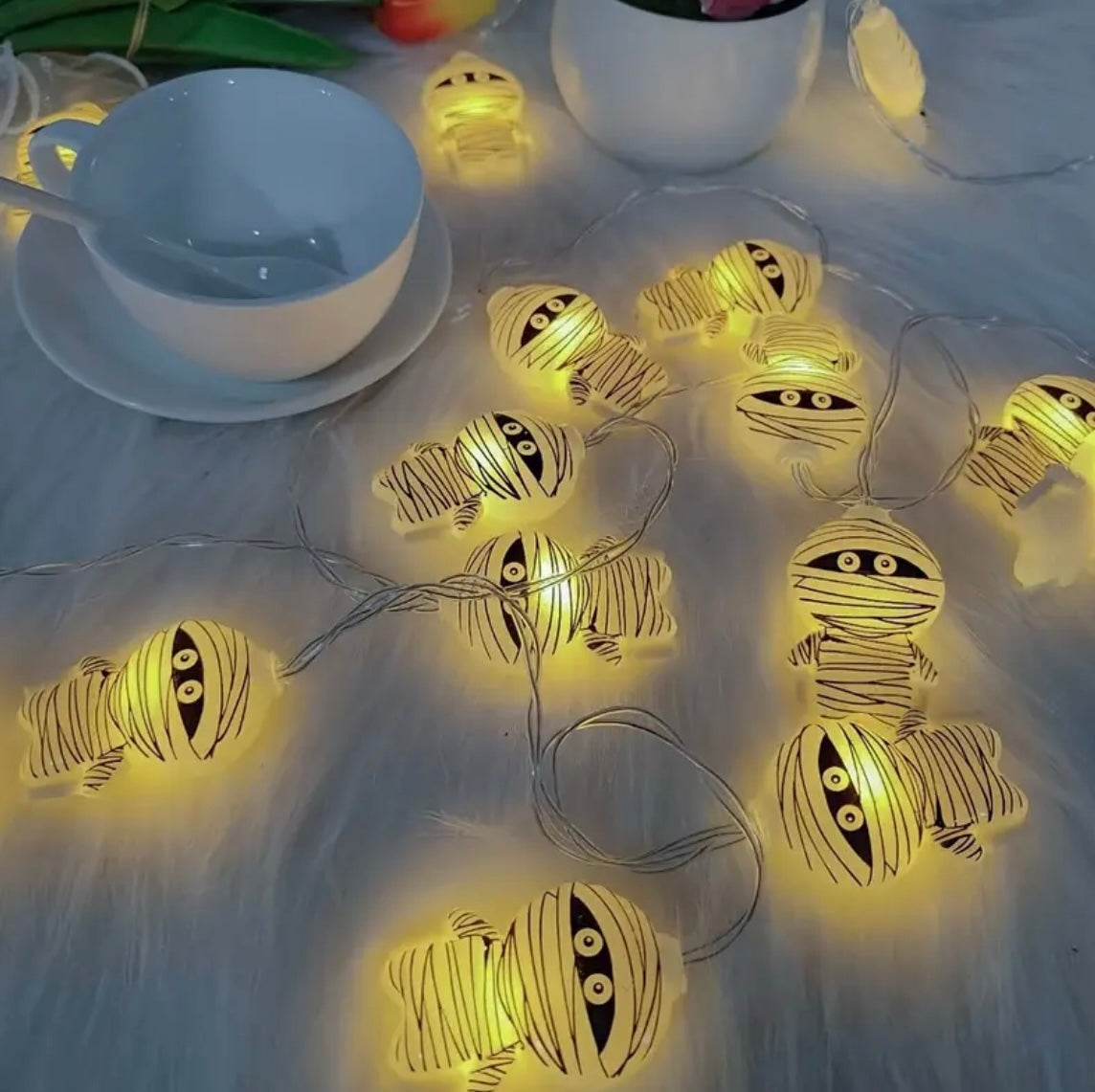 10 LED String Mummy Halloween Lights