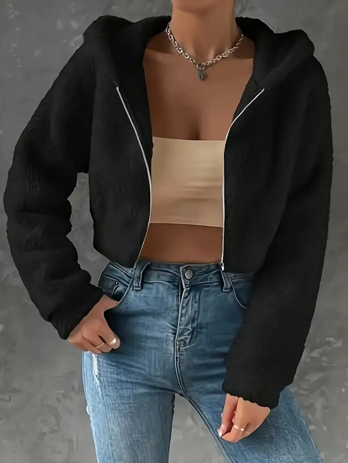 Womens Fleece Hooded Jacket