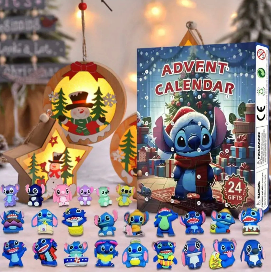 Blue Alien Figure Advent Calendar
