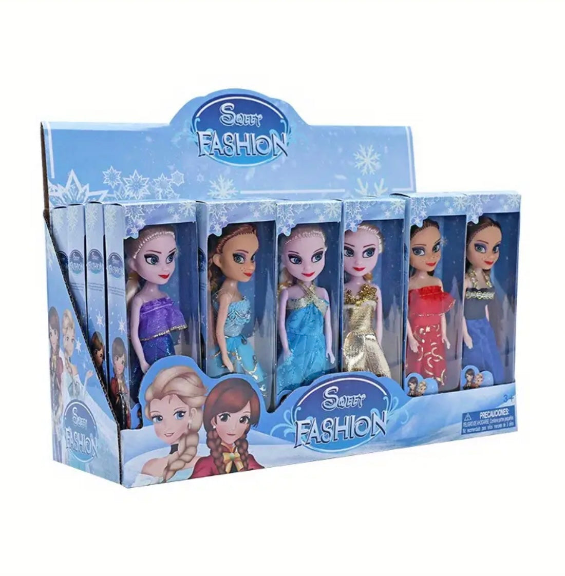 6 Pack Princess Dolls