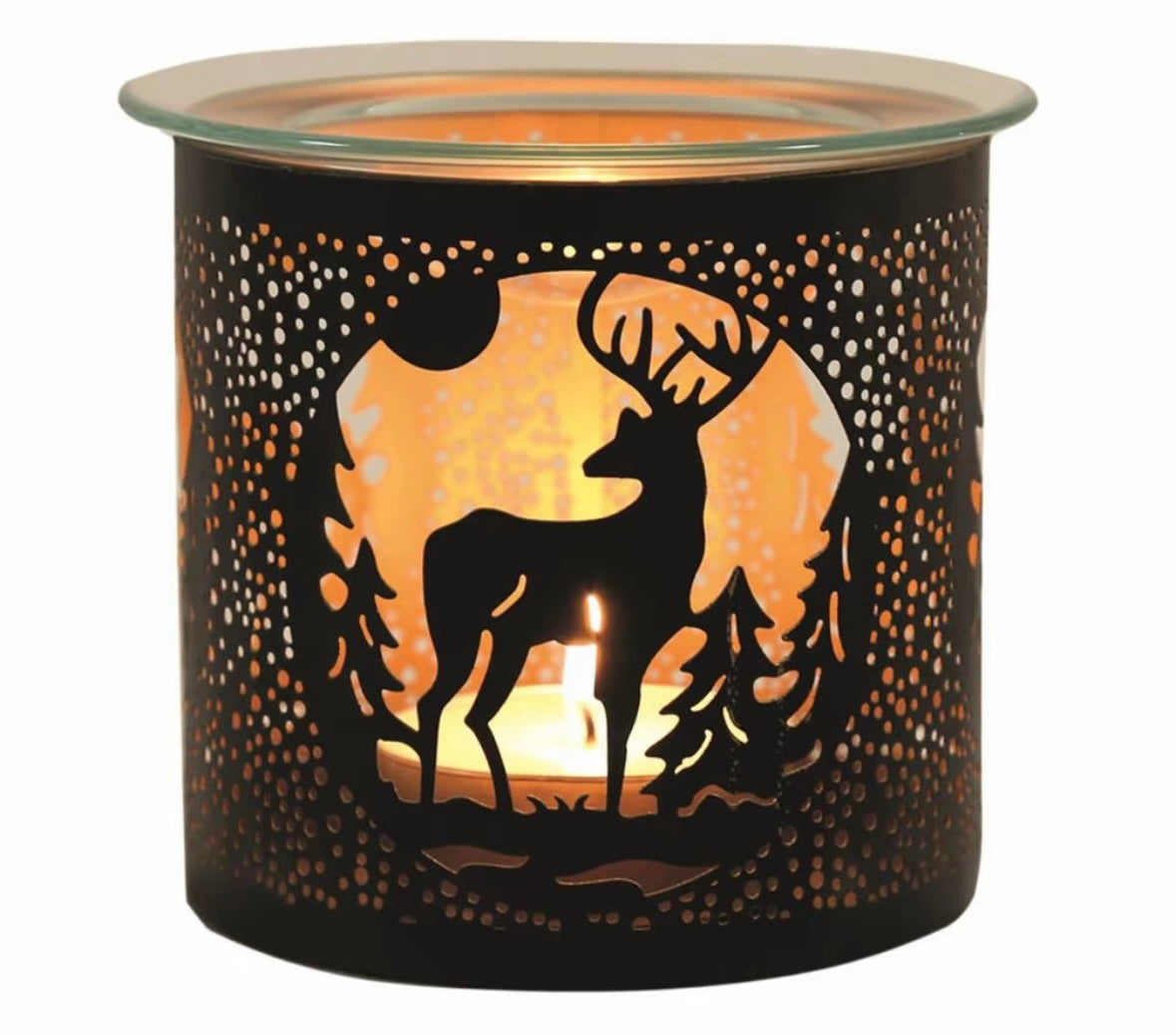 Stag Wax Melt Warmer & π Handmade Rectangle Clamshell Melt