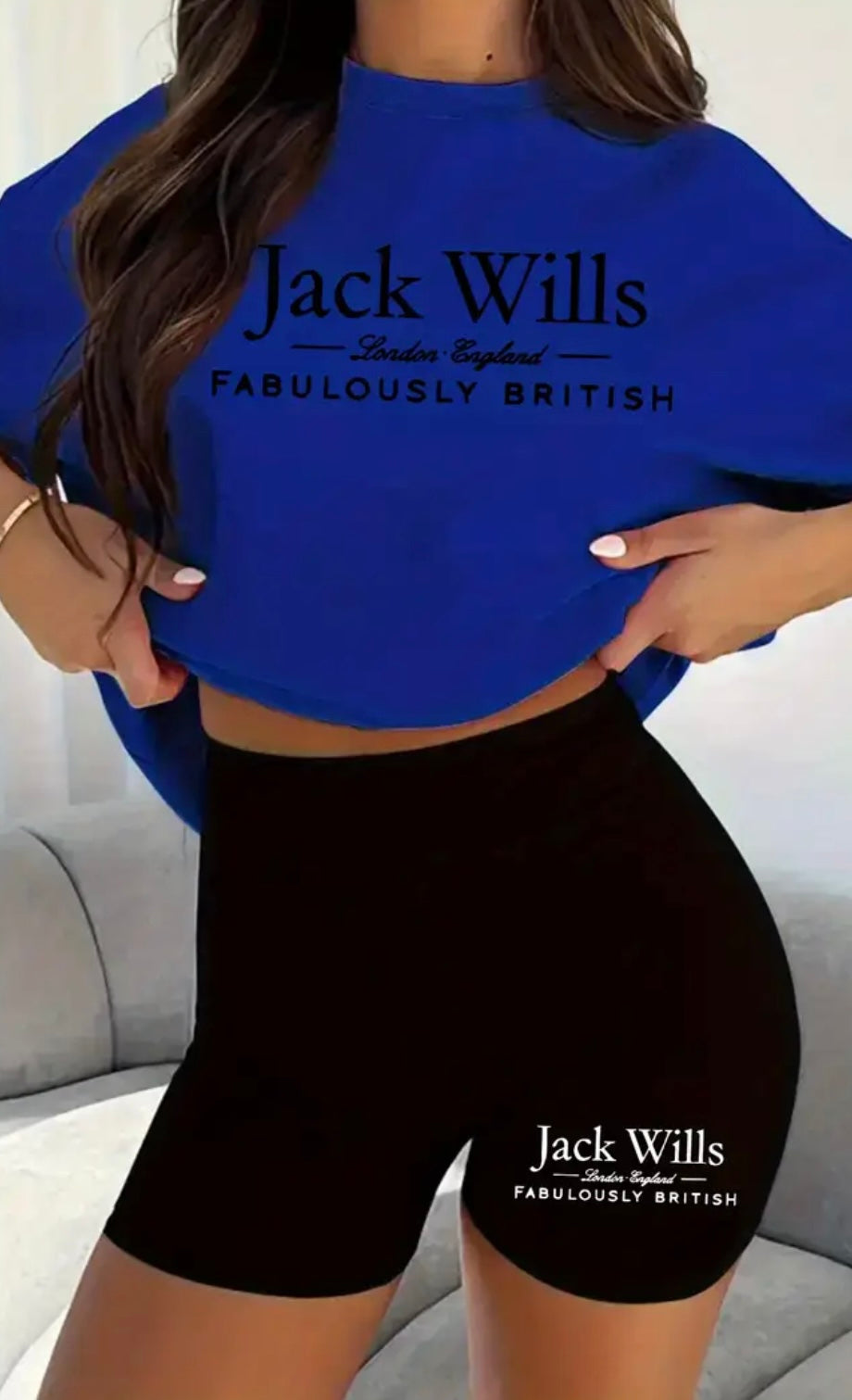 Womens Curve Jack Wills Shorts & T-Shirt