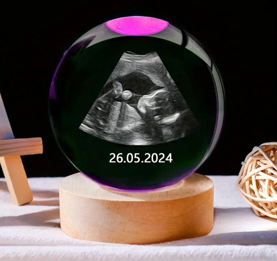 Crystal Ball Customisable With Photo & Text