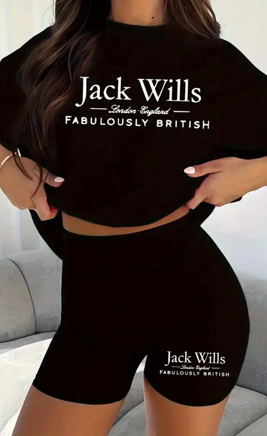 Womens Curve Jack Wills Shorts & T-Shirt