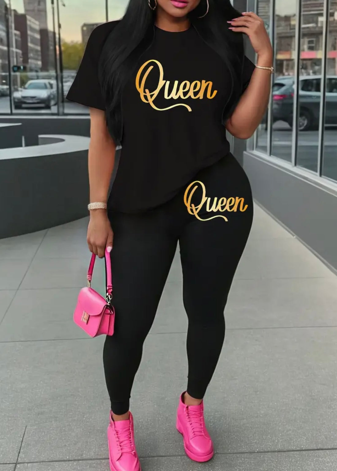 Womens Queen T-Shirt & Leggings