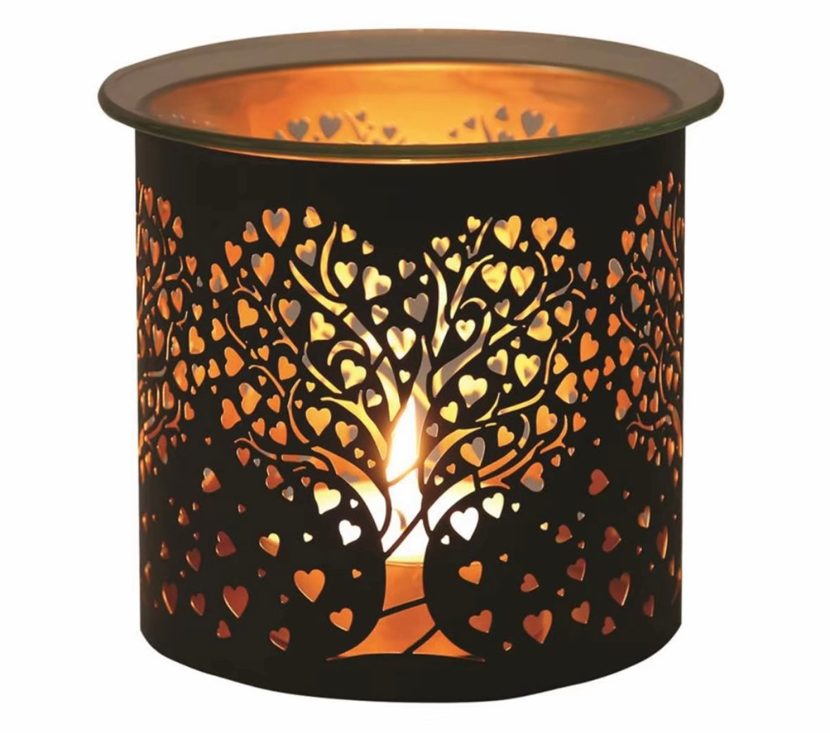 Heart Tree Wax Melt Warmer & π Handmade Rectangle Clamshell Melt