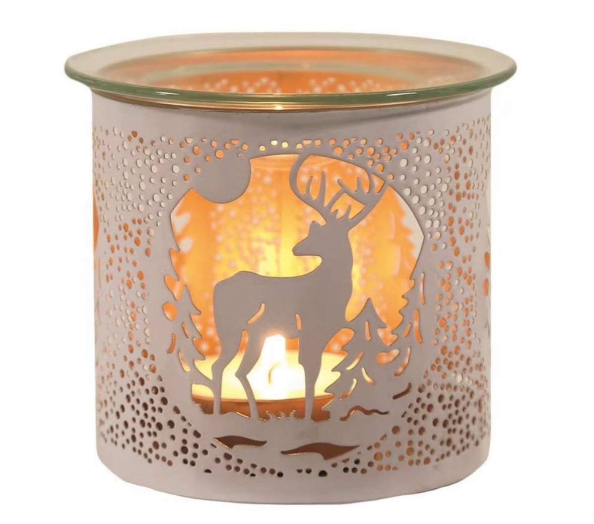 Stag Wax Melt Warmer & π Handmade Rectangle Clamshell Melt