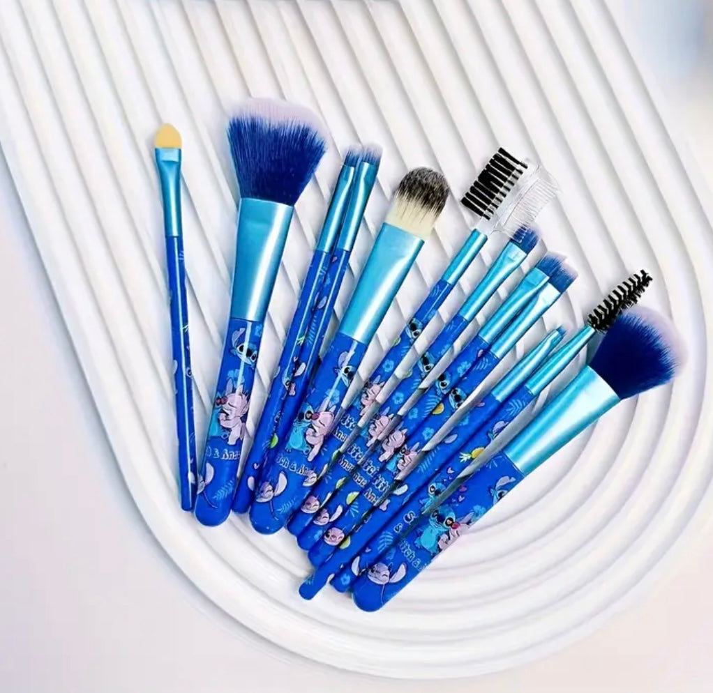 12 Pack Alien Makeup Brush Set