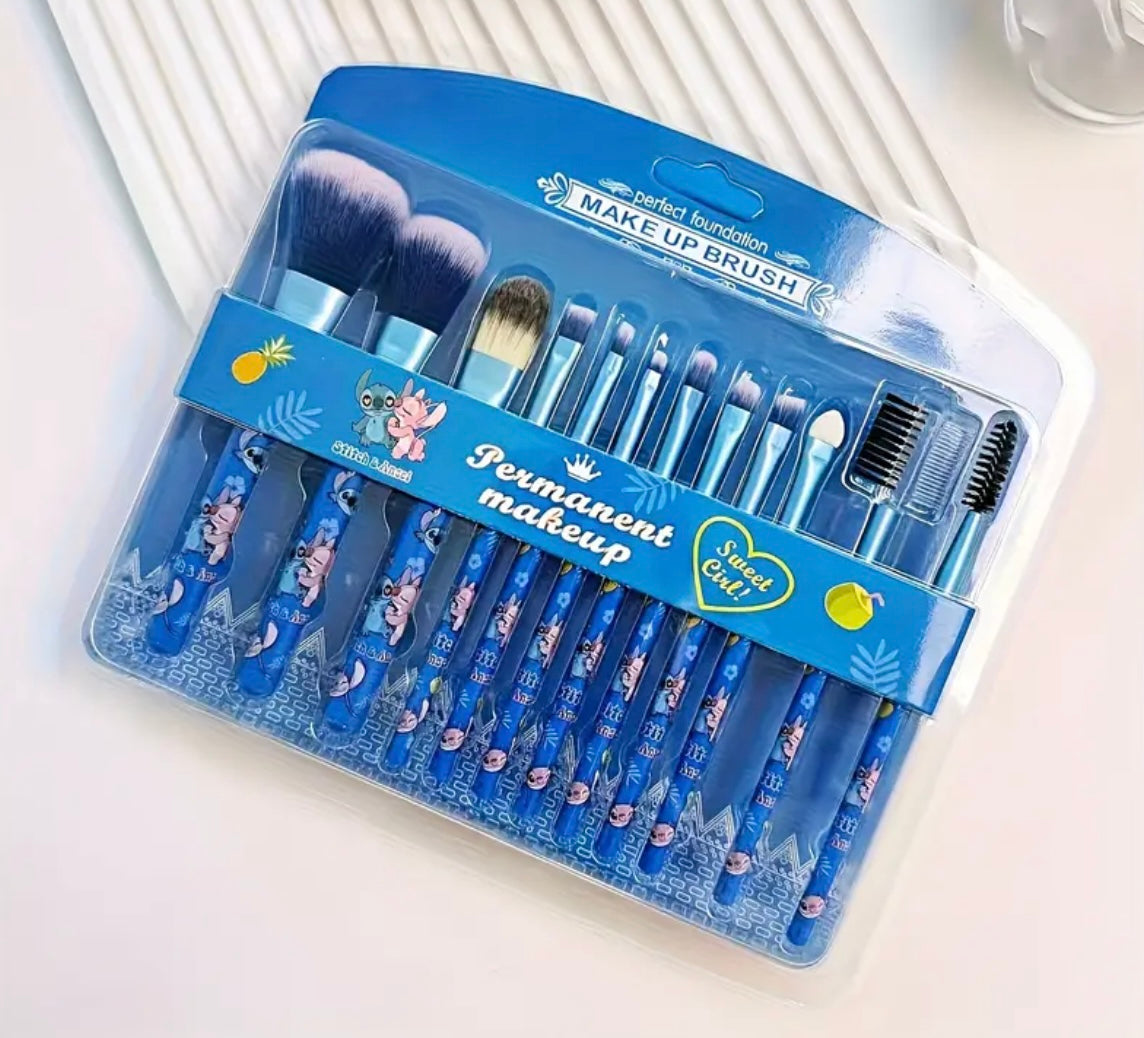 12 Pack Alien Makeup Brush Set