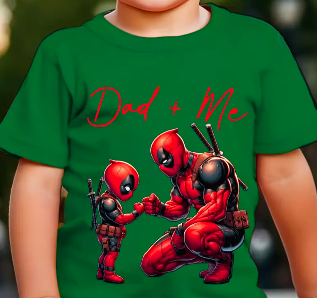 Boys Dad & Me Superhero T-Shirt