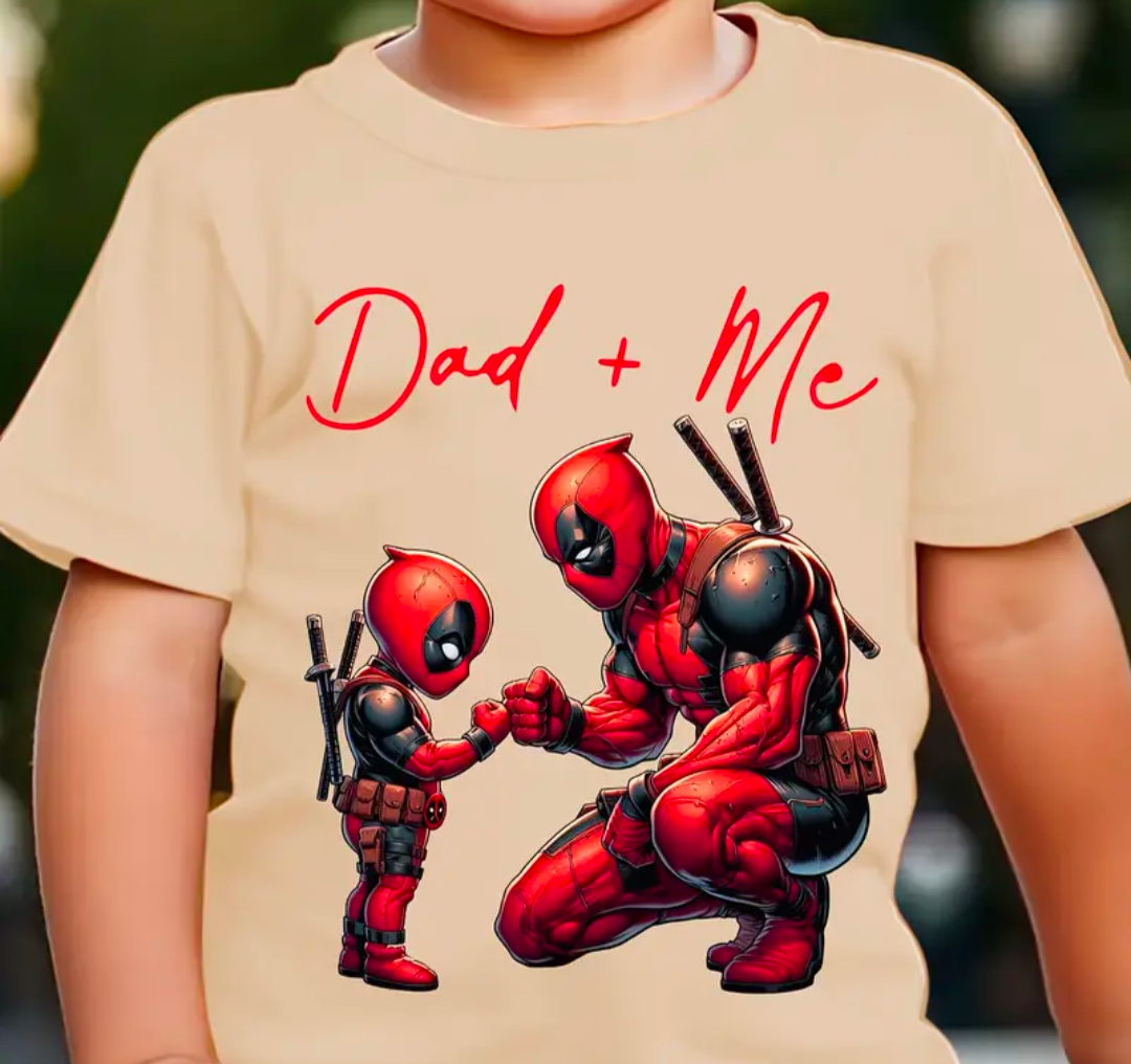 Boys Dad & Me Superhero T-Shirt