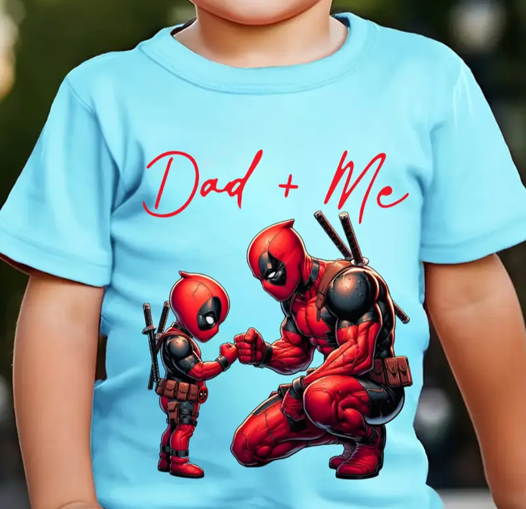 Boys Dad & Me Superhero T-Shirt