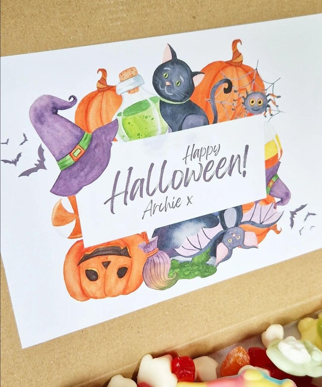 Personalised Halloween Sweet Box