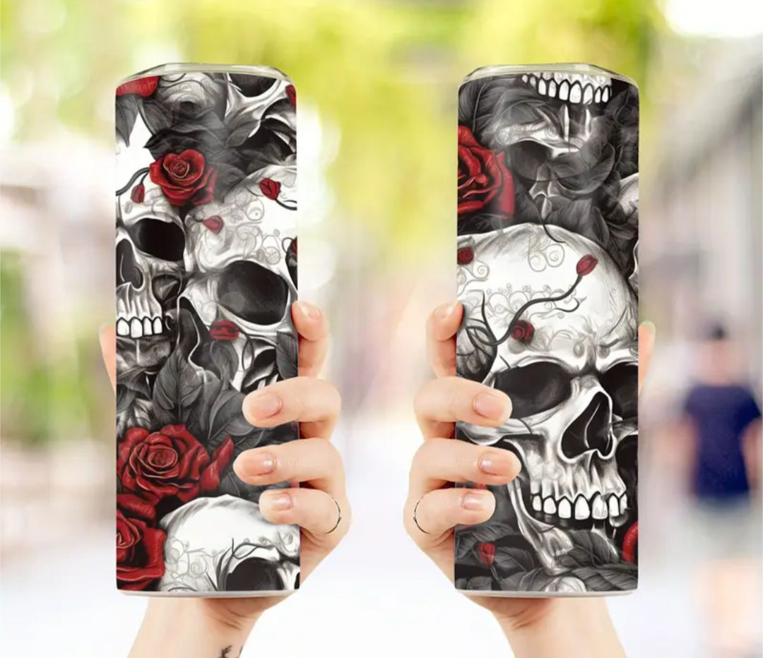 Skull & Roses 20oz Tumbler