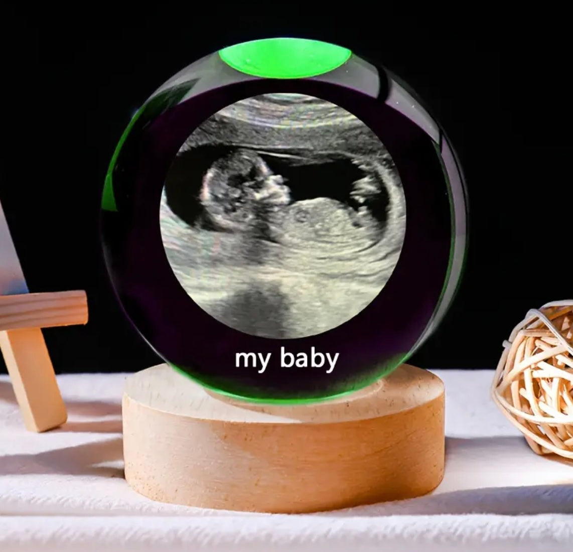 Crystal Ball Customisable With Photo & Text