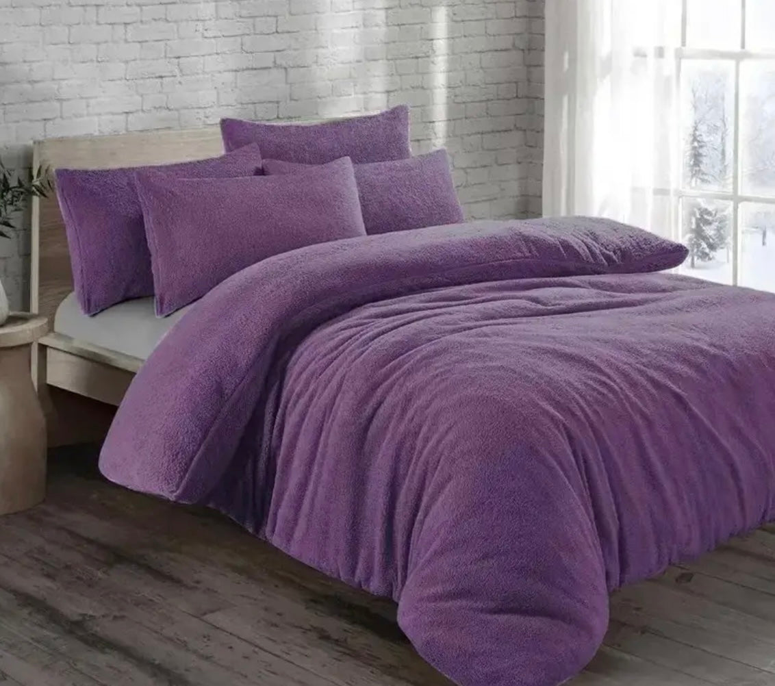 Teddy Fleece Duvet Cover & Pillow Case Set