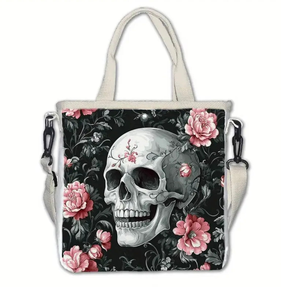 Skull & Roses Tote Bag