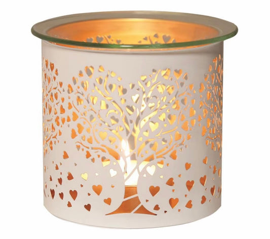 Heart Tree Wax Melt Warmer & 🆓 Handmade Rectangle Clamshell Melt