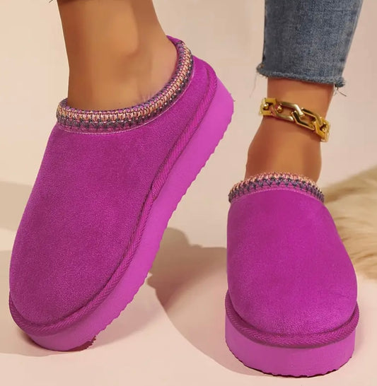 Women’s Slip-On Winter Plush Slippers