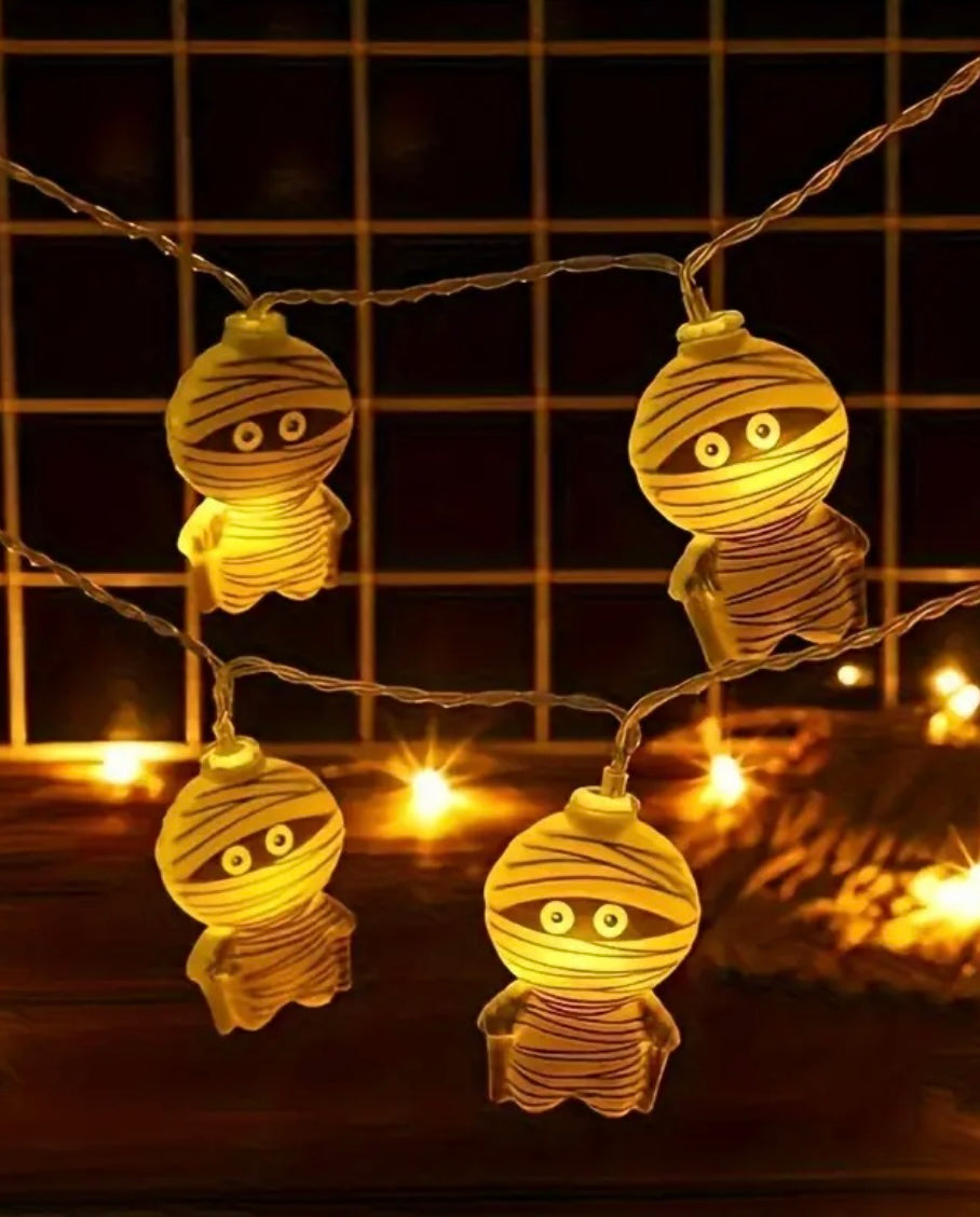 10 LED String Mummy Halloween Lights