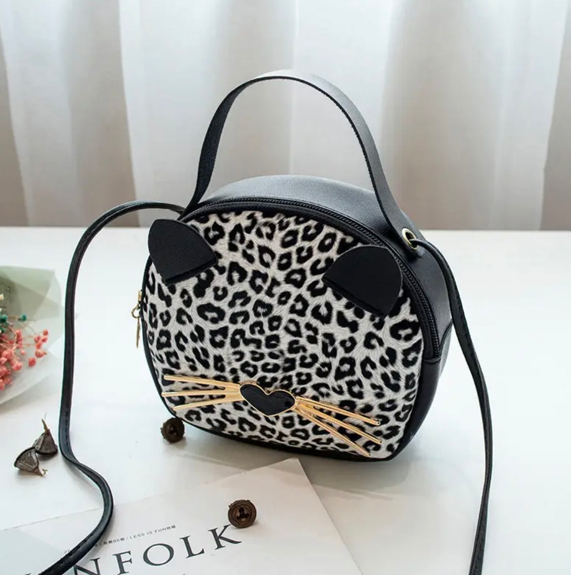 Womens Cat Crossbody Bag