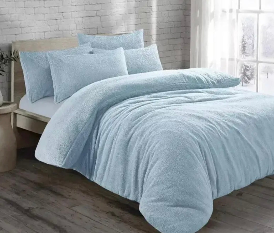 Teddy Fleece Duvet Cover & Pillow Case Set