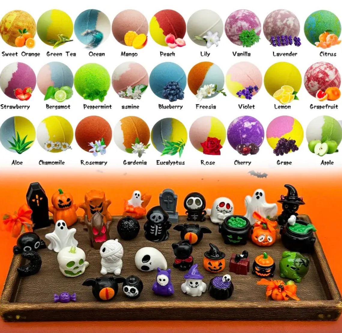 8 Pack Halloween Bath Bomb Surprise Set