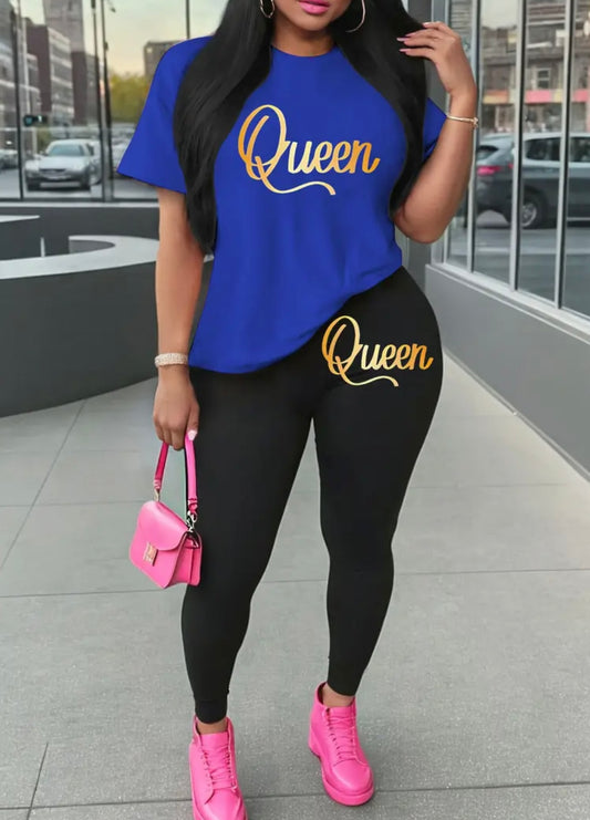 Womens Queen T-Shirt & Leggings