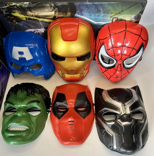 6 Pack Superhero Masks