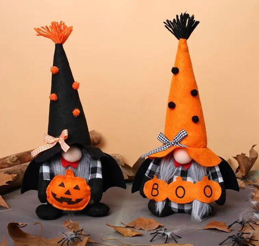 2 Pack Halloween Orange & Black Gonks