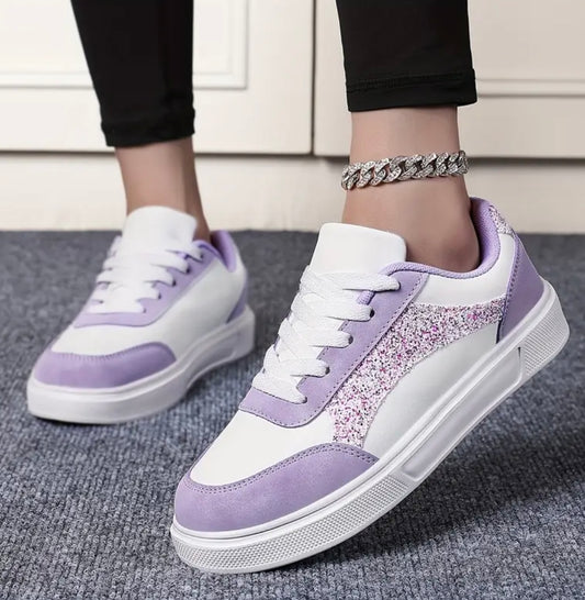 Womens Glitter Trainers