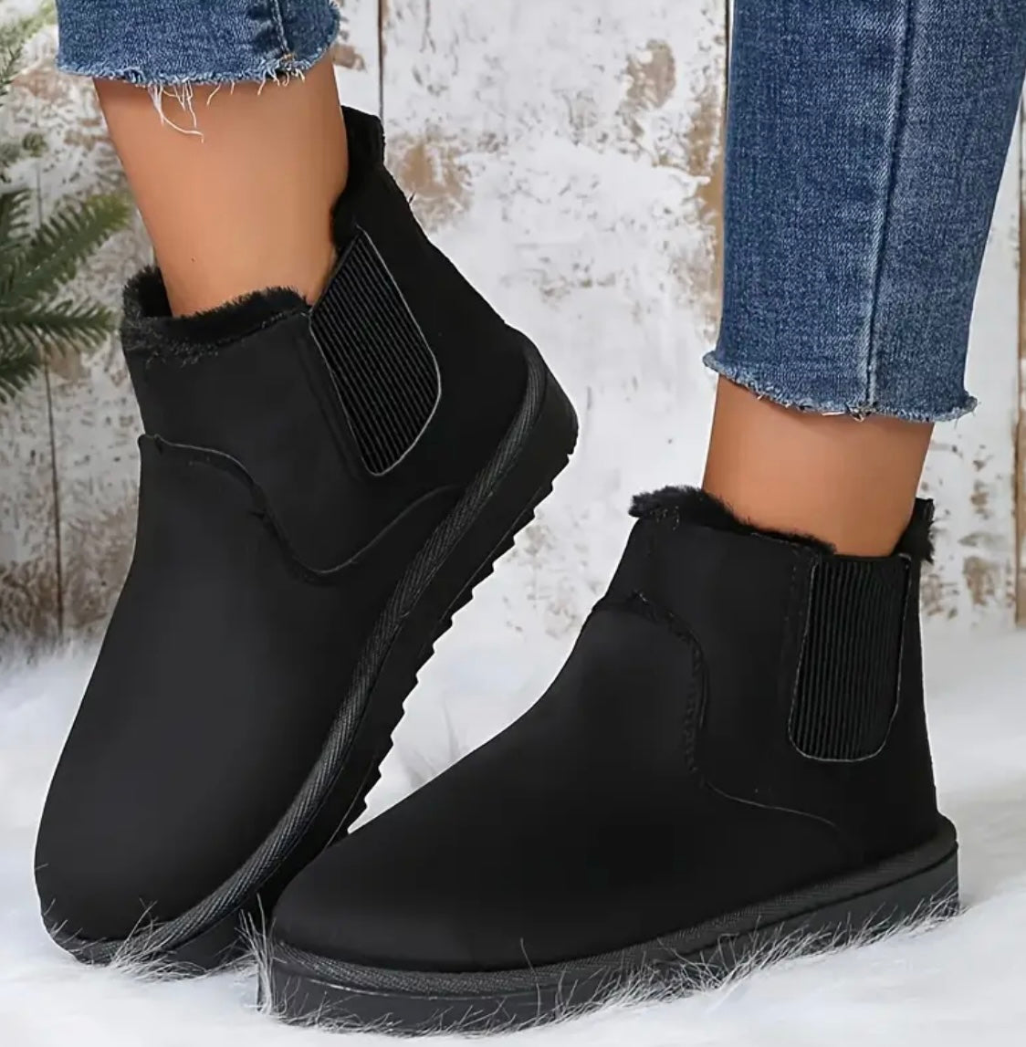 Womens Winter Ankle Boots With Thermal Lining