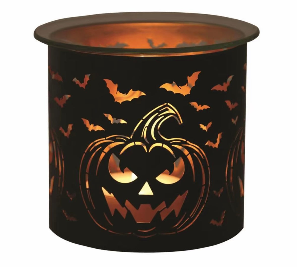 Pumpkin Wax Melt Warmer & 🆓 Handmade Rectangle Clamshell Melt