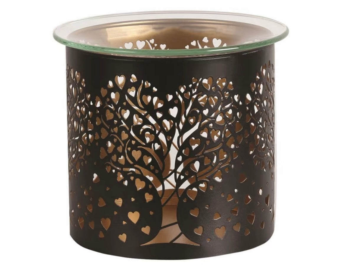 Heart Tree Wax Melt Warmer & 🆓 Handmade Rectangle Clamshell Melt