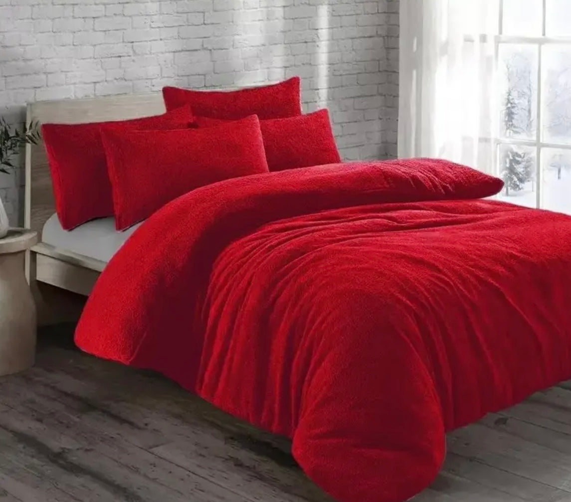 Teddy Fleece Duvet Cover & Pillow Case Set