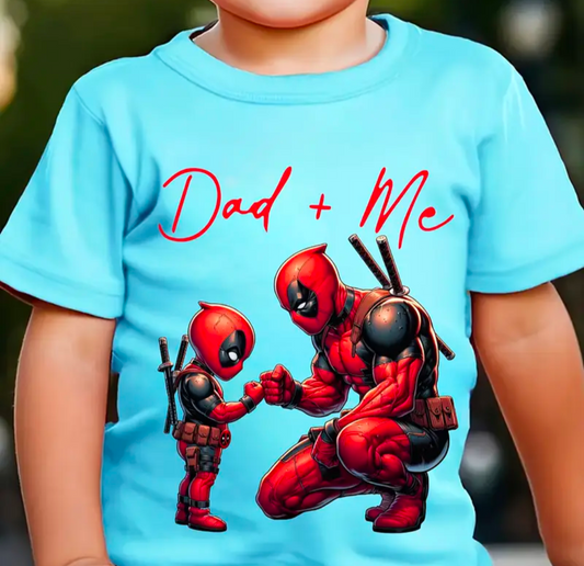 Boys Dad & Me Superhero T-Shirt
