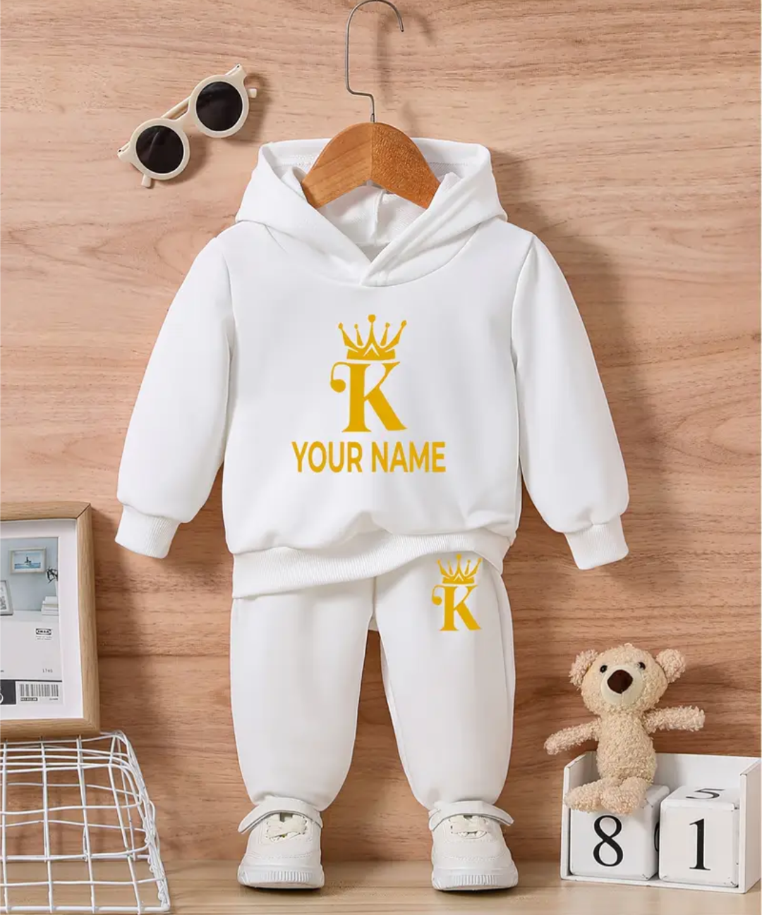 Boys King Personalised Hoodie & Joggers