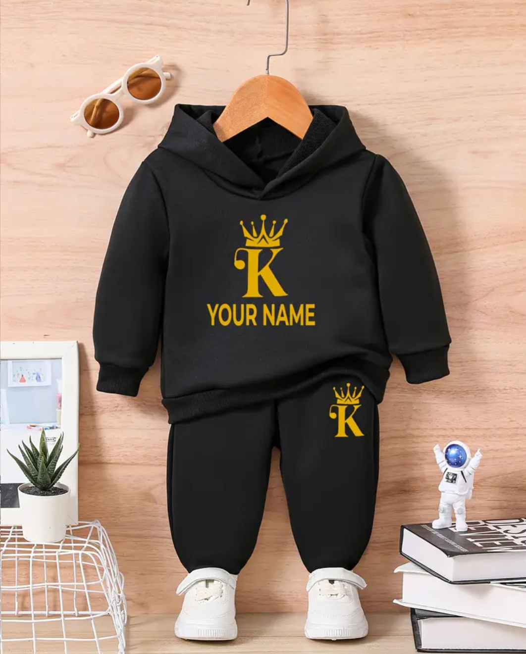 Boys King Personalised Hoodie & Joggers