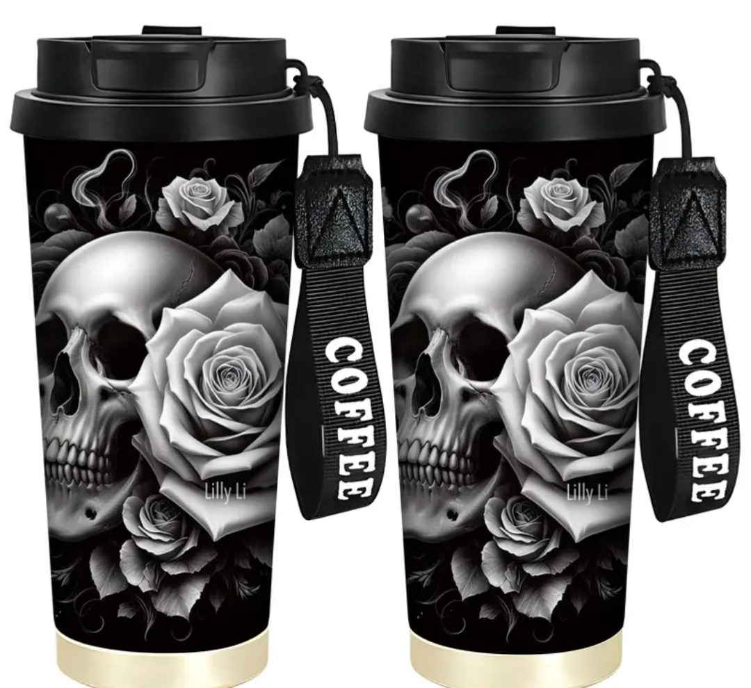 Skull & Roses 18oz Cup